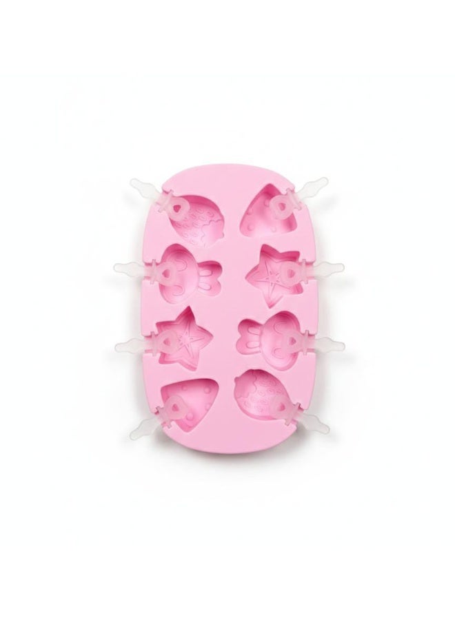 Spaceshoop Multi Shape Silicone Mini Pop Mold 8 Cavity DIY Healthy Snack Maker for Ice cream - Image 2